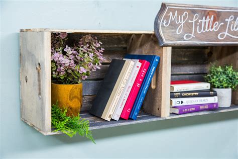 1. Create a handy bookshelf