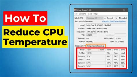 1. Reduce CPU Temperature