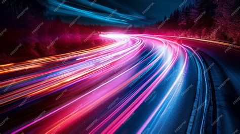 1. Abstract light trails wallpaper