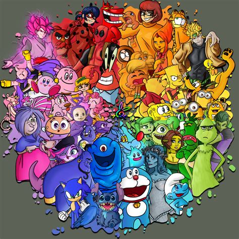 1. Add character with color