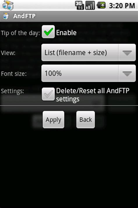1. AndFTP (Your Android FTP Client)