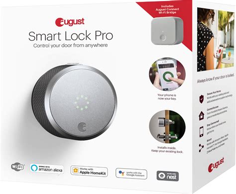 1. August AUG-SL-CON-S03 Silver Smart Lock Pro