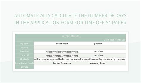 1. Automatically calculating the number of days