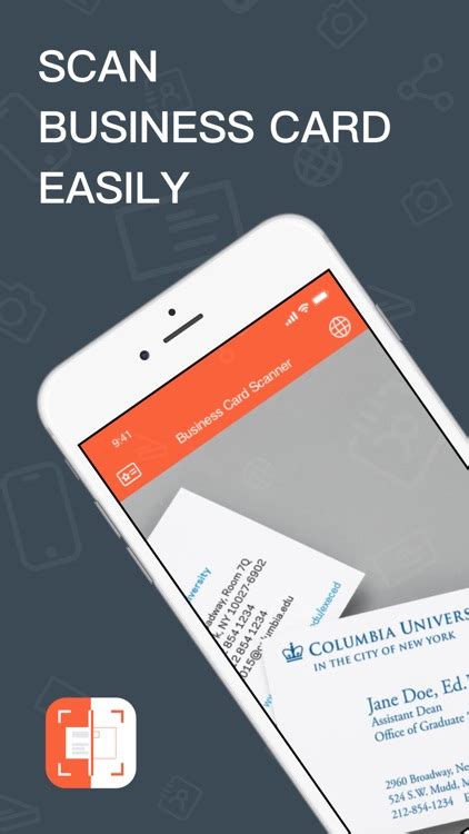 1. Card Scanner to Contacts + OCR