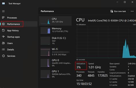 1. Check CPU Temperature using Task Manager