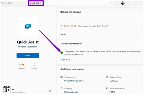 1. Check System Requirements for Quick Assist