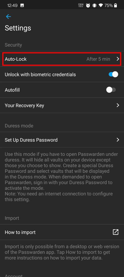 1. Check auto-lock settings