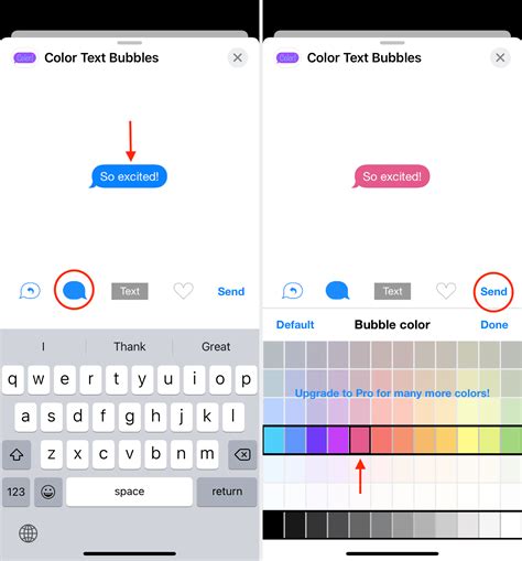 1. Check iMessage bubble color on iPhone