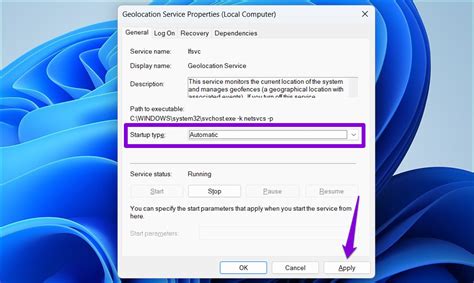 1. Configure Geolocation Service