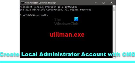 1. Create Local user account using CMD