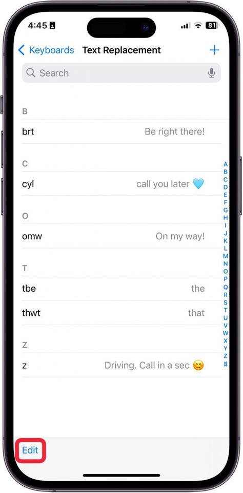 1. Create Text Shortcuts on iPhone