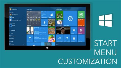 1. Customize The Start Menu