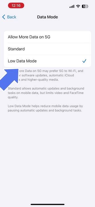 1. Enable Low Data Mode