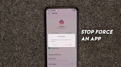 1. Force Stop the App