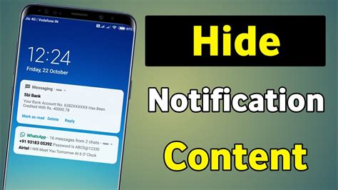 1. Hide notification content