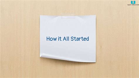 1. How it all started…