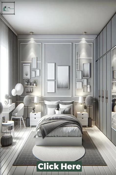 1. Invest in the best lighting for a grey and white bedroom