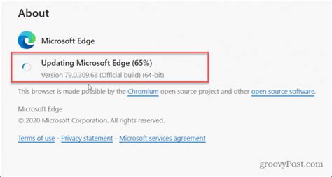 1. Manually Update Microsoft Edge Browser
