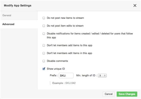 1. Modify In-App Settings