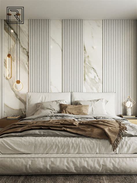 1. Opt for luxurious wall panelling in the main bedroom