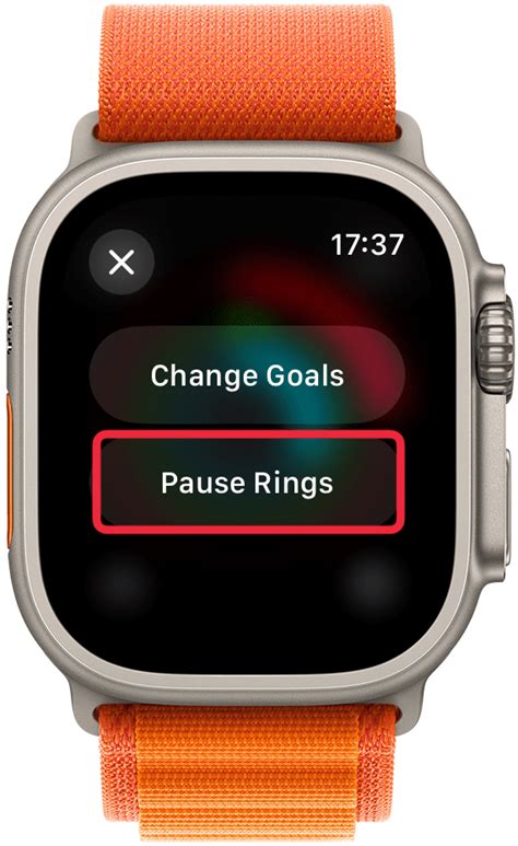 1. Pause Activity Rings