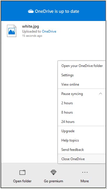 1. Pause All OneDrive Activity