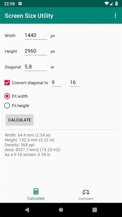 1. Pick a screen size