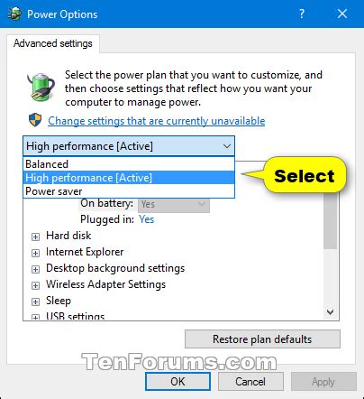 1. Reset Power Settings to Defaults