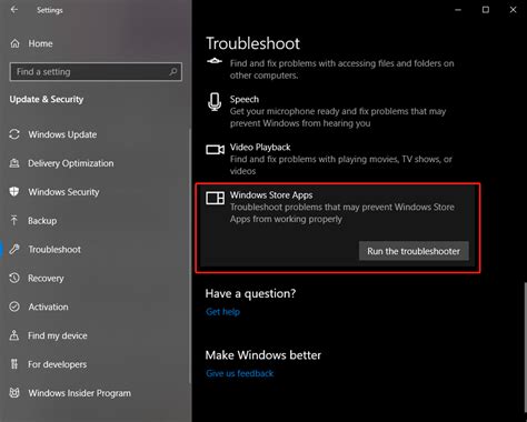 1. Run Windows Store Apps Troubleshooter