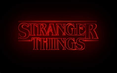 1. Stranger Things logo iPhone wallpaper