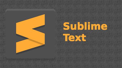 1. Sublime Text