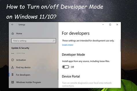 1. Turn on Developer Mode