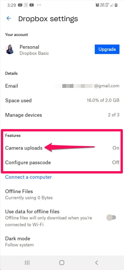 1. Upload/Sync Photos from Dropbox