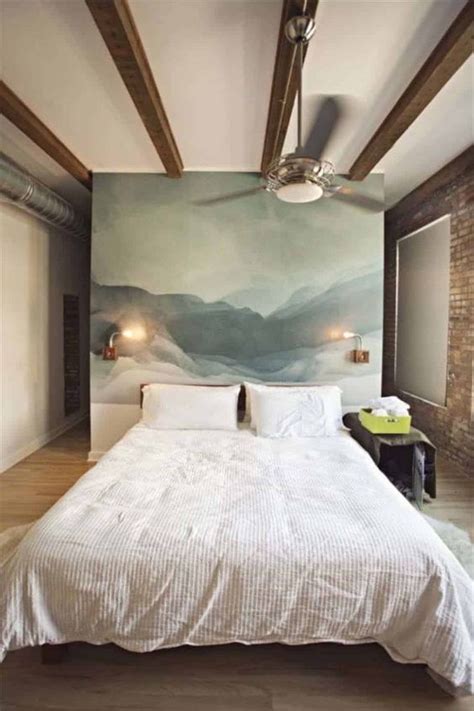 1. Use a statement headboard instead of artwork