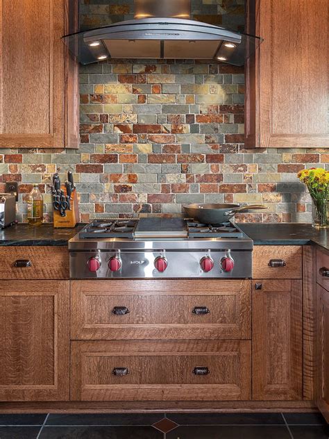 1. Use your backsplash material to add character