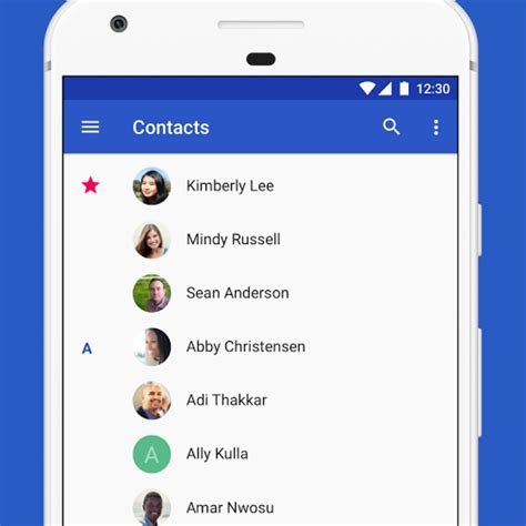 1. Using the Contacts App On Android