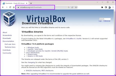 1. VirtualBox