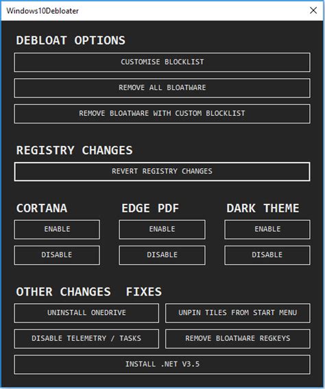 1. Windows10Debloater