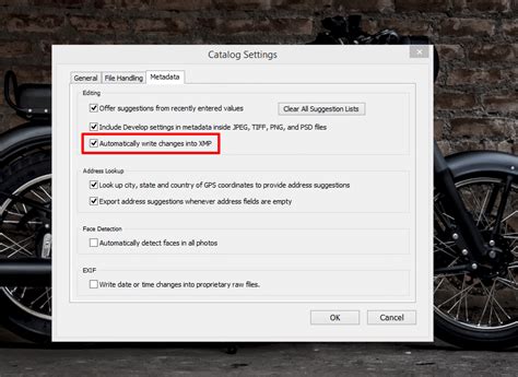 1. Write changes to XMP files