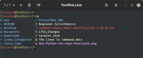 1. ls (List Contents)