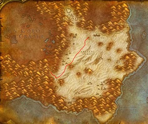 1.12 wow un'goro crater path to silithus