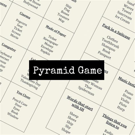 10 000 Pyramid Game Template