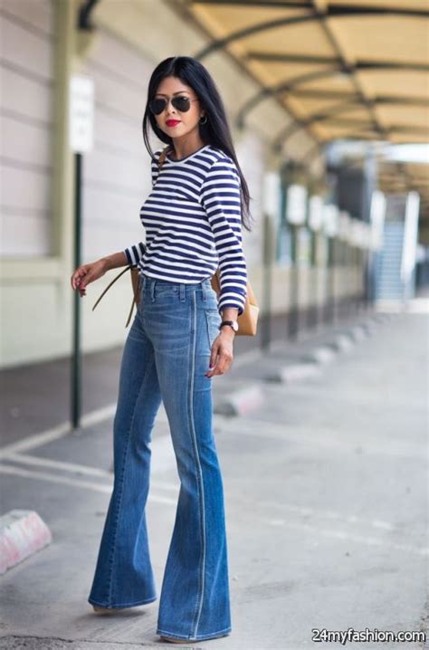 10 Super Chic Ways to Wear Flare Jeans Flare jeans outfit winter