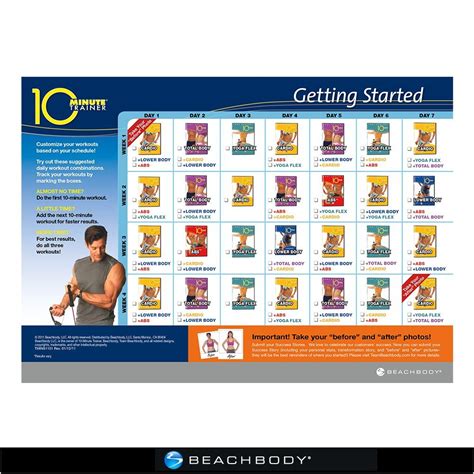 10 Minute Trainer Calendar