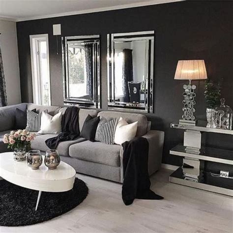 New living room ideas grey and black ds111m2