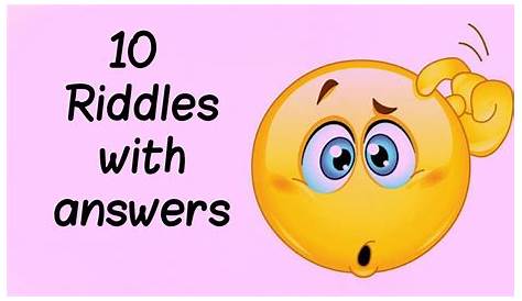 10 Easy Riddles With Answers YouTube