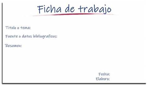 Fichas de trabajo - Explicaciones de Español - Guías, procedimientos y