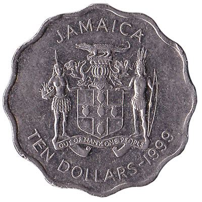 10 Dollars Elizabeth II (round) Jamaica Numista