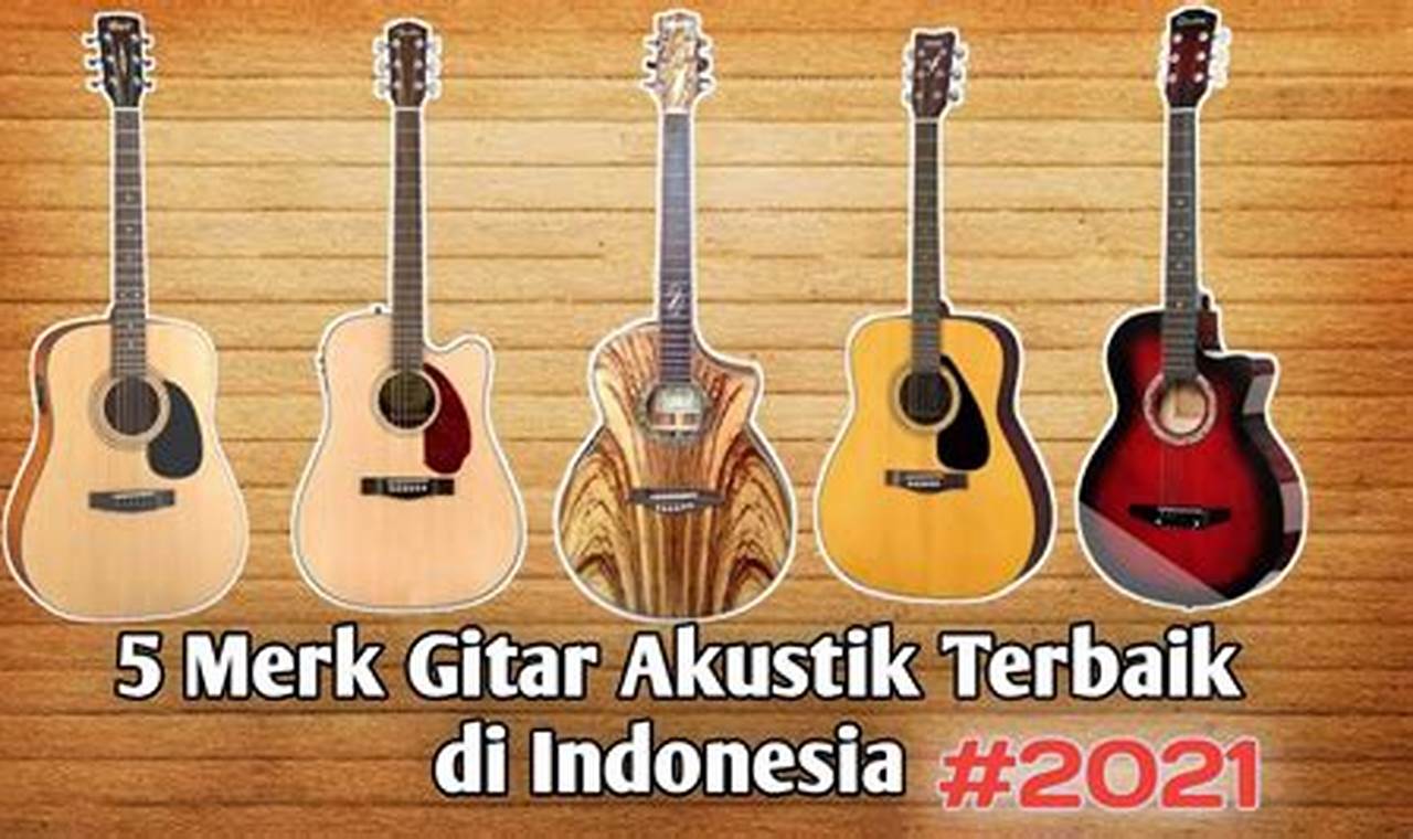 10 merk gitar akustik terbaik di indonesia 2024