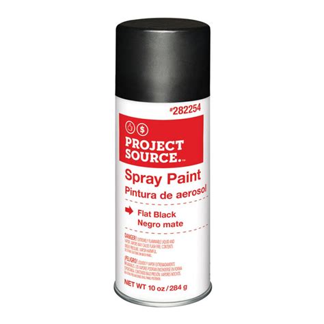 Project Source General Purpose Flat Black Spray Paint (Actual Net